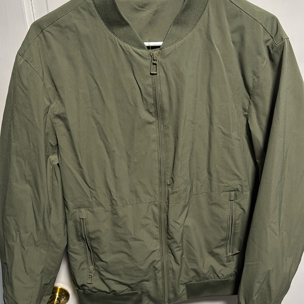 Zara olive green bomber jacket